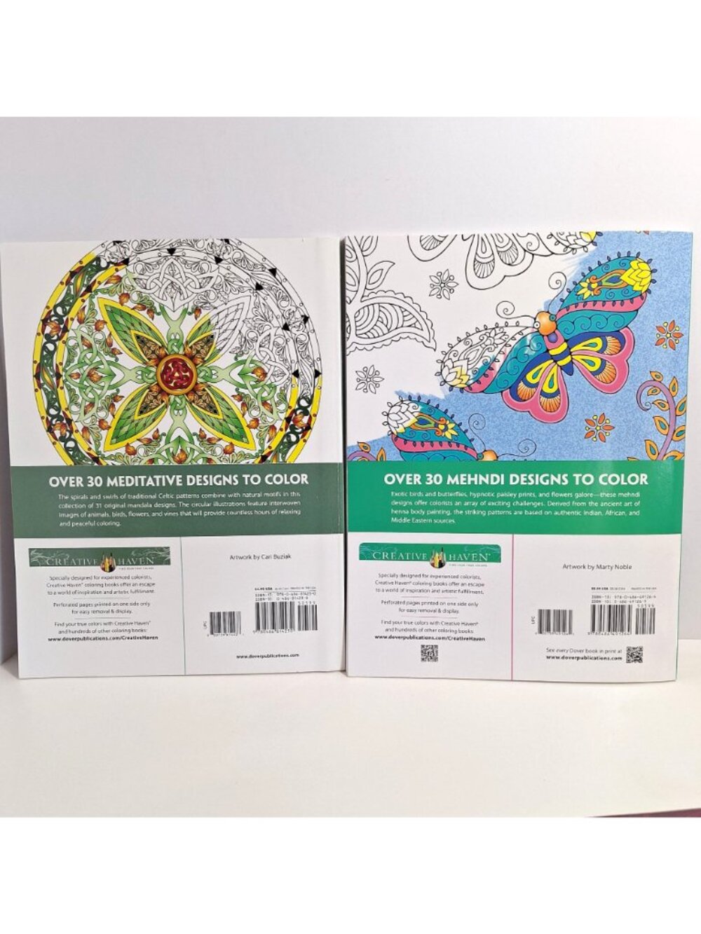 Mandalas Nature Mehndi Designs Creative Haven Coloring 4 Book Lot - Picture 3 of 7